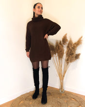 Charger l&#39;image dans la galerie, ROBE PULL MÉGANE - ROBE PULL CHOCOLAT
